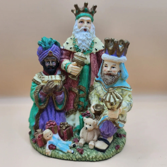 Other - 1995 3 Magi Wise Men Figurine Christmas 4 Inch